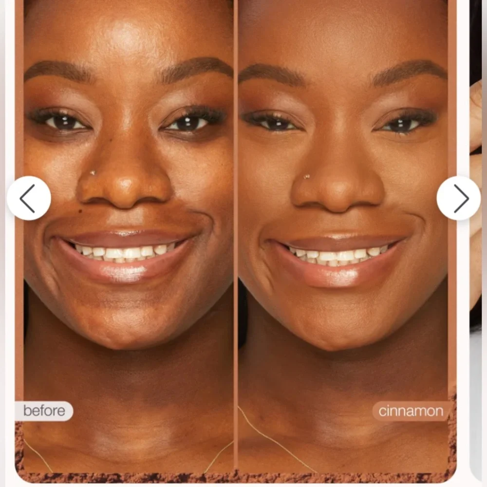 Tarte Creaseless Setting Powder - warm cinnamon shed goes from medium/dark skin
